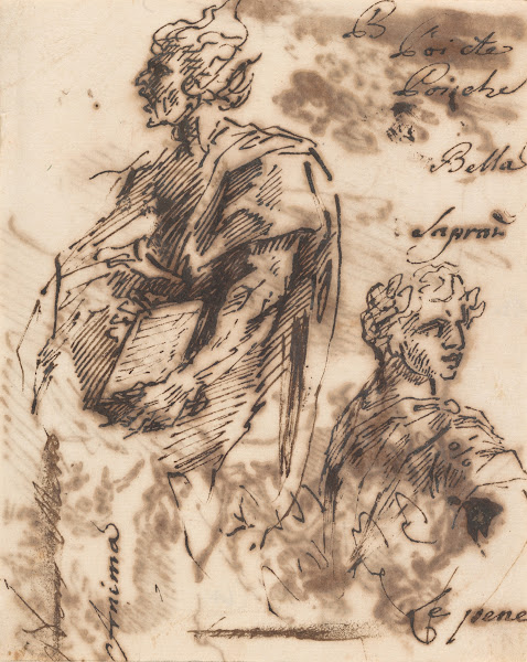 Drawings of Classical Figures mid 17thcentury
