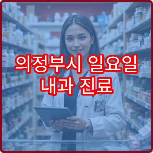 의정부시 일요일 내과 진료 병원 감기·소화불량 치료 상담 가능