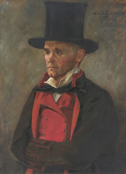 Portrait Of A Man From The Black Forest Wearing A Top Hat 1895