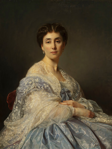 Portrait of Aleksandra Zatler generals wife 1862