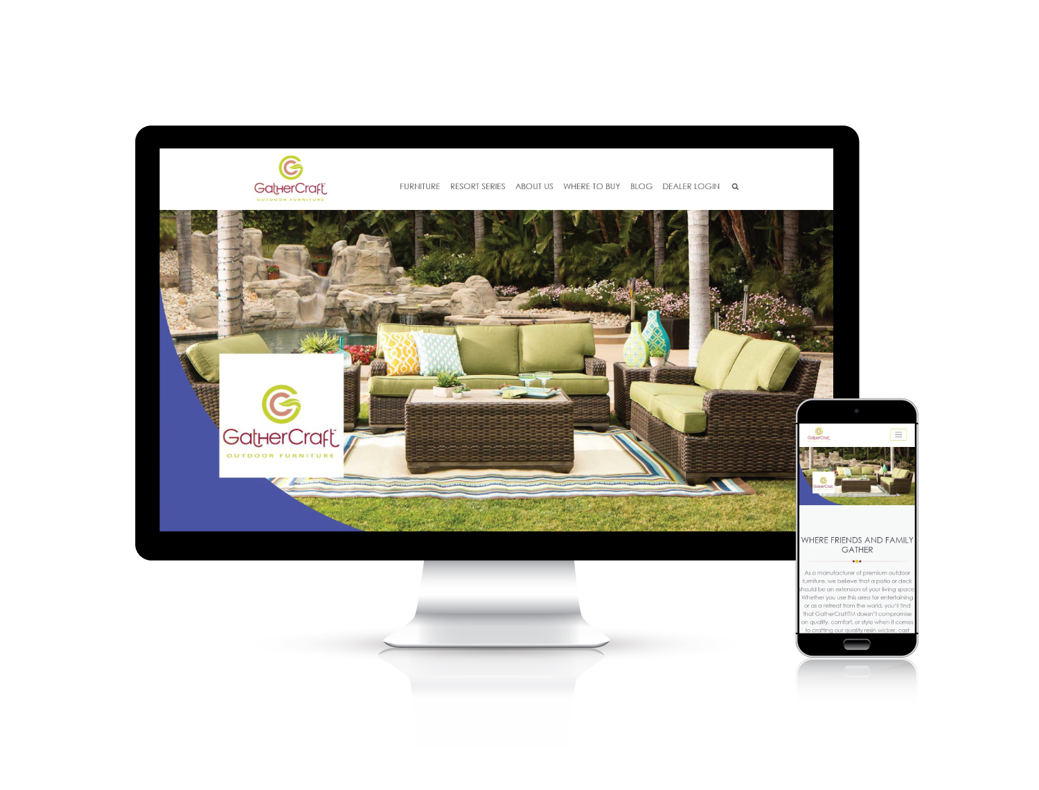 Gather Craft website design portfolio project