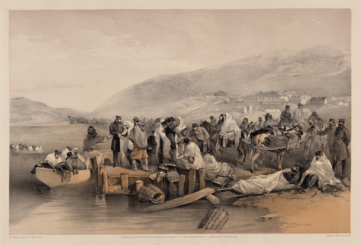 Embarkation of the sick at Balaklava 1855