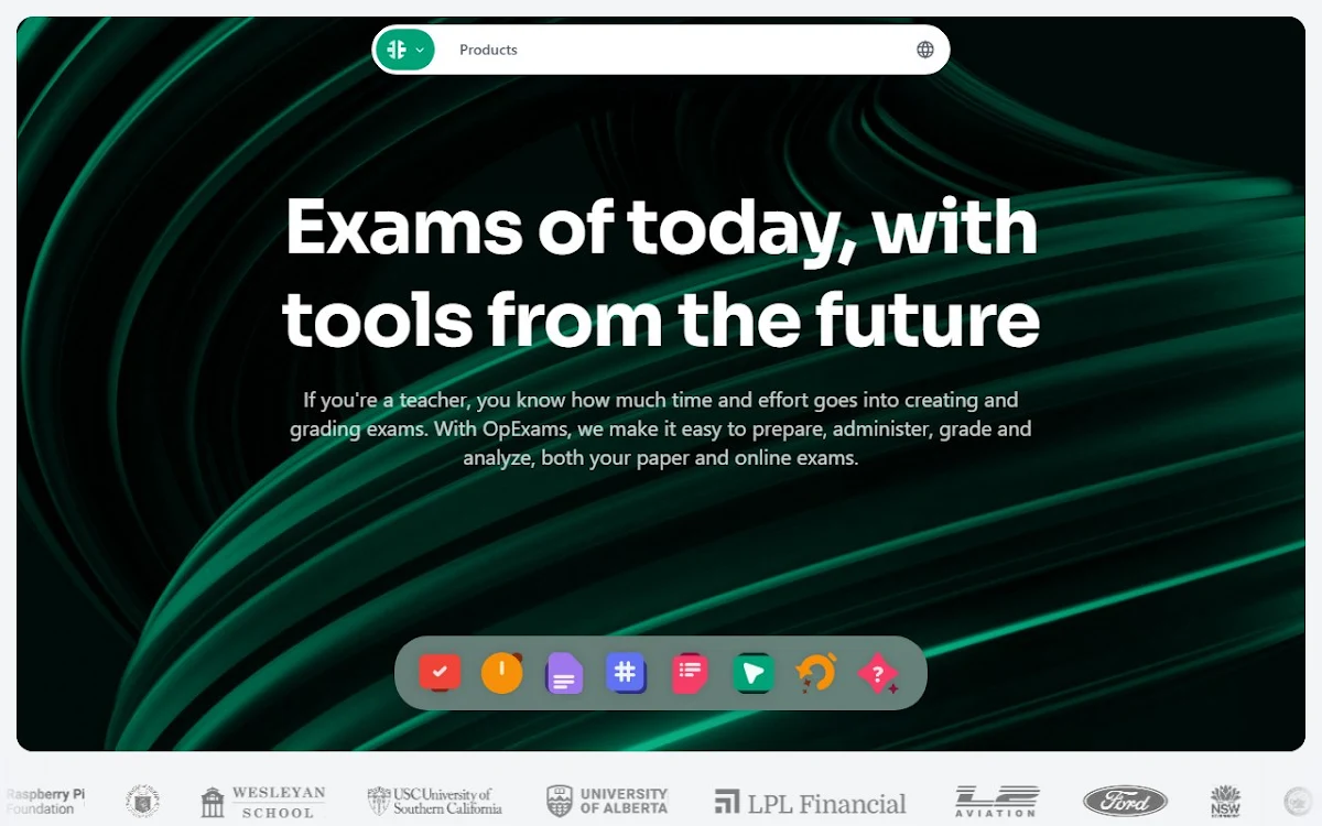 Captura de OpExams