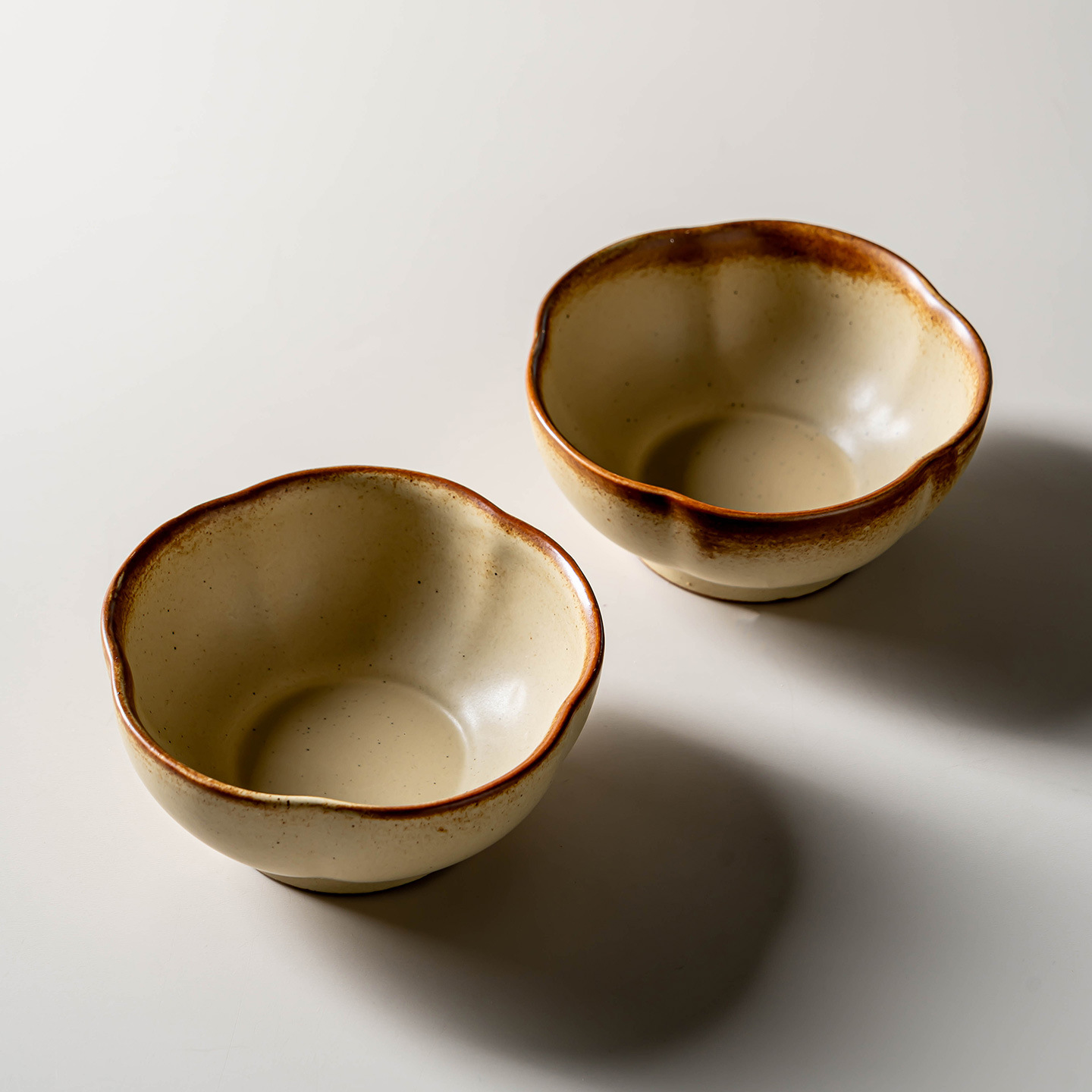 Ceramic Bowl, Round, 12–13 cm, Vintage Style
