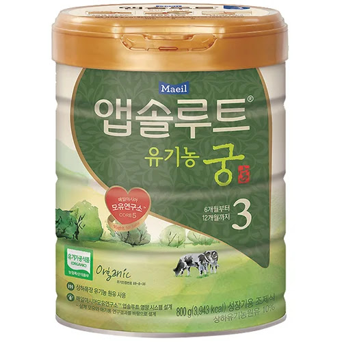 앱솔루트 유기농 궁 분유 3단계, 800g, 1개