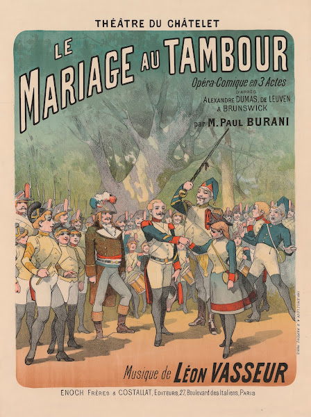 Théâtre du Châtelet Le Mariage au tambour opéra comique en trois actes 1885