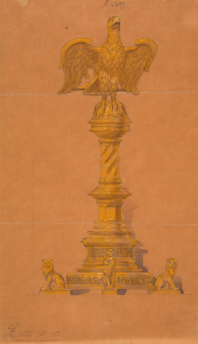 Design executed for Jones and Willis metal and wood workers and church furniture