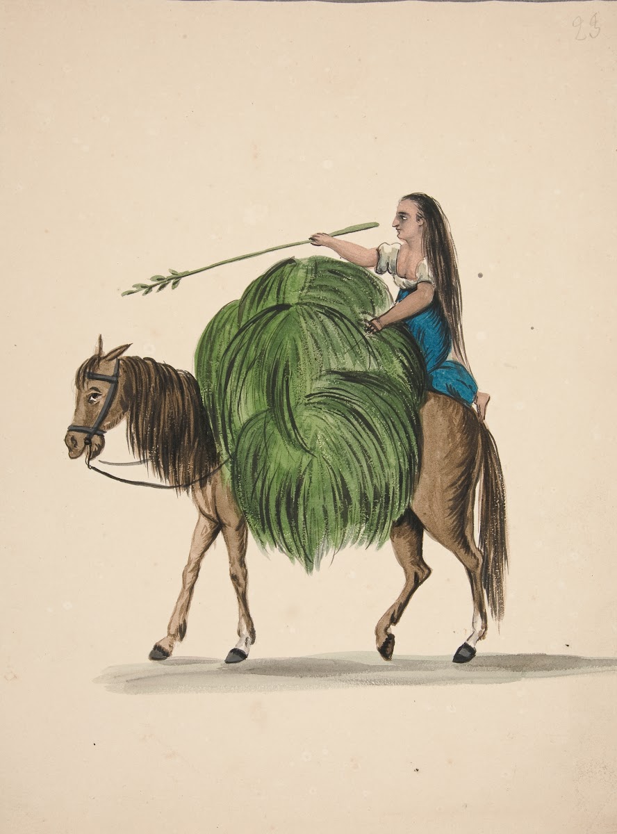 Indian Girl Returning from the Fields ca1850