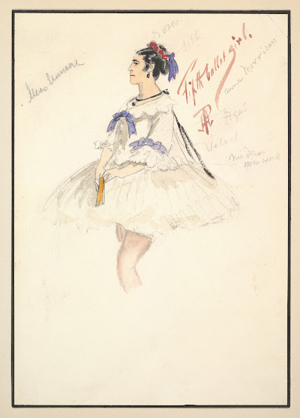 Costume Design for Fifth Ballet Girl Short White Dress 1901