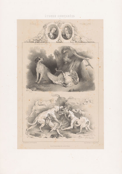 Alexandre François Desportes  Jean Baptiste Oudry  École Française 1850