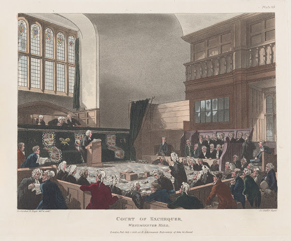 Court of Exchequer Westminster Hall 1808