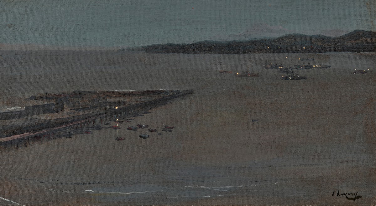 Tangier bay at night