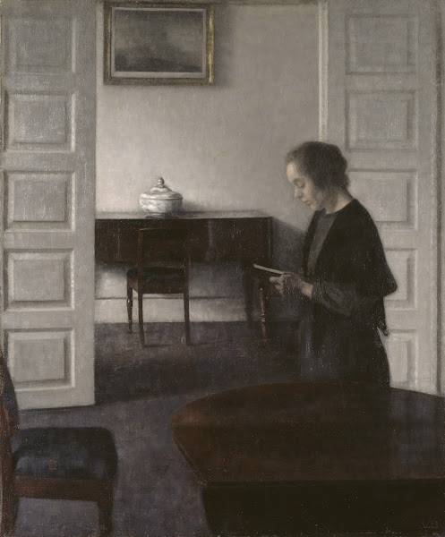 Interior with a Reading Lady 1900