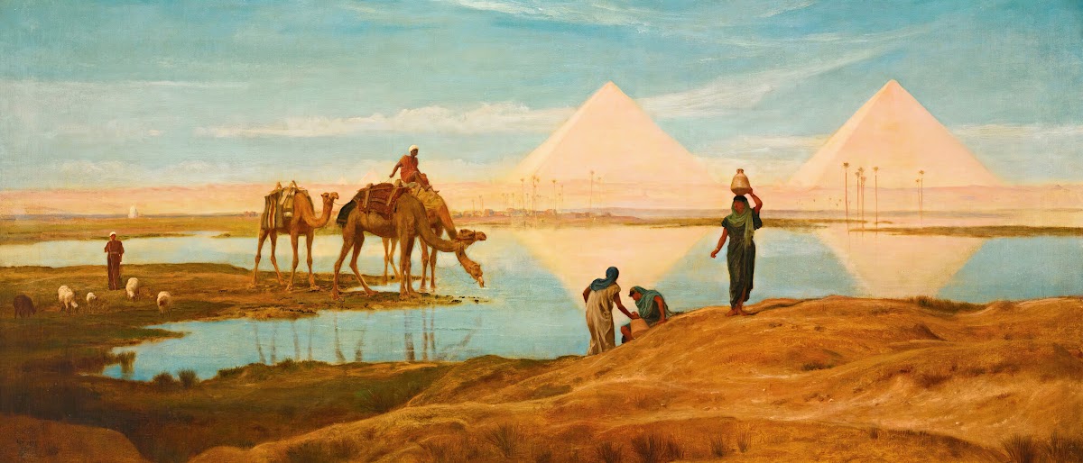 The Light Of The Rising Sun Upon The Pyramids Of Ghizeh 1897