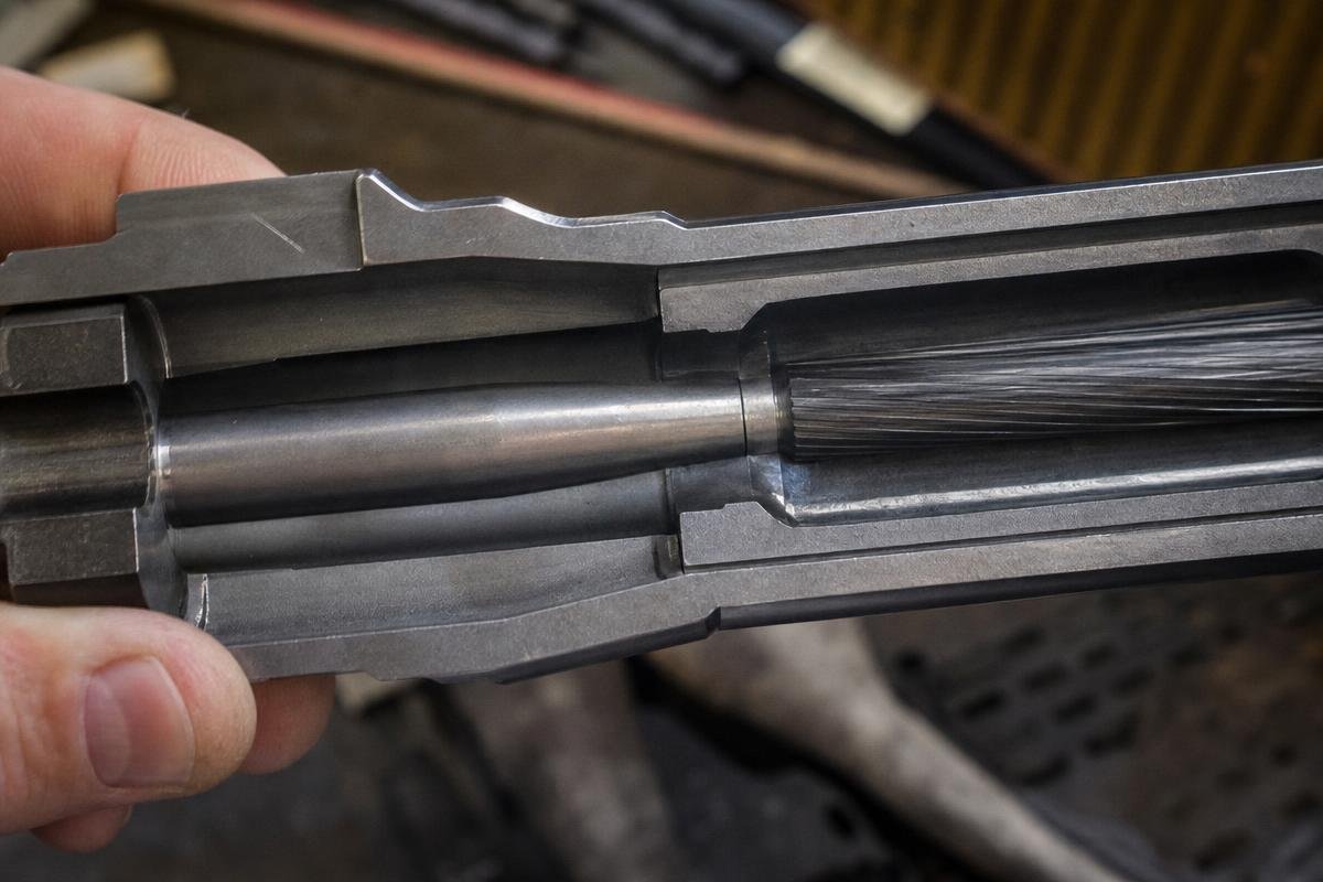 AR-15 throat geometry for 5.56 NATO and .223 Remington pressure considerations