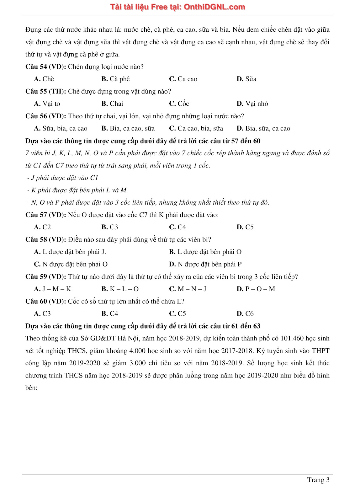 900 bài tập môn Toán - Ôn thi ĐGNL ĐHQG TP HCM Phần 13