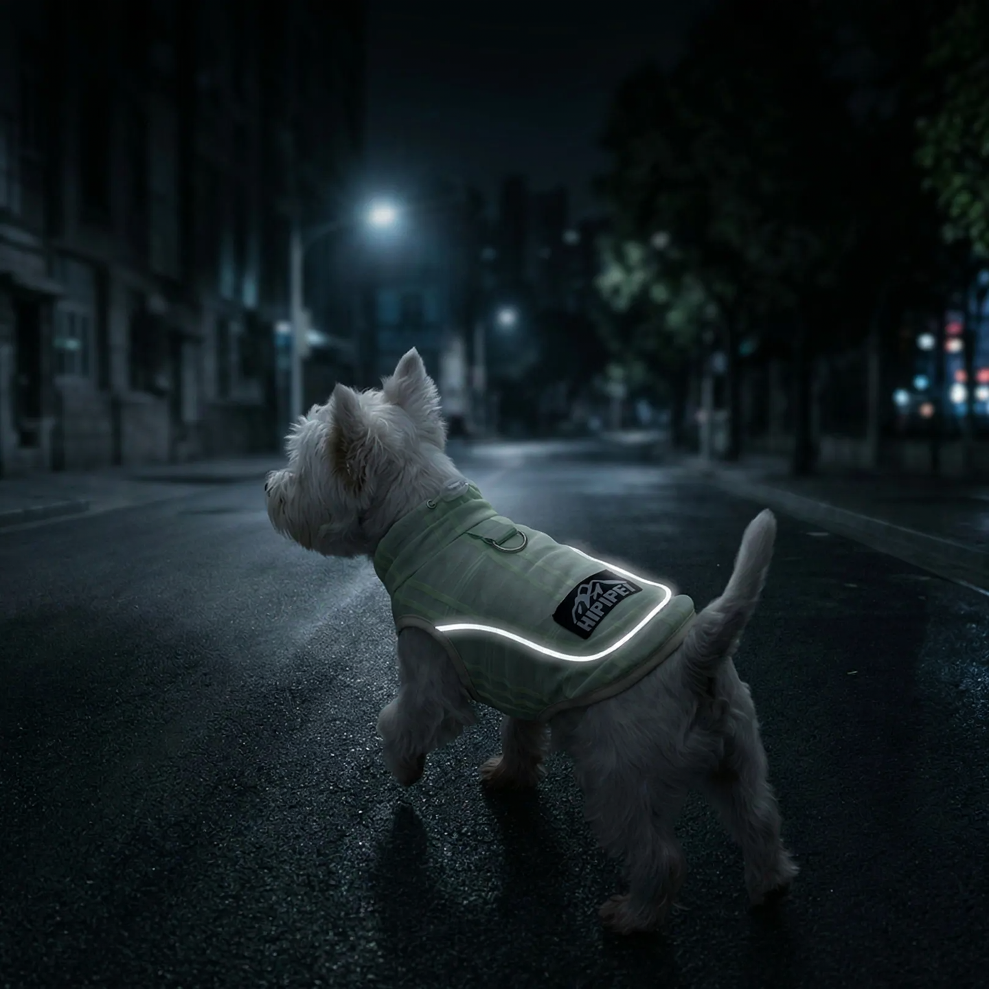 Dog tank top with reflectors for summer