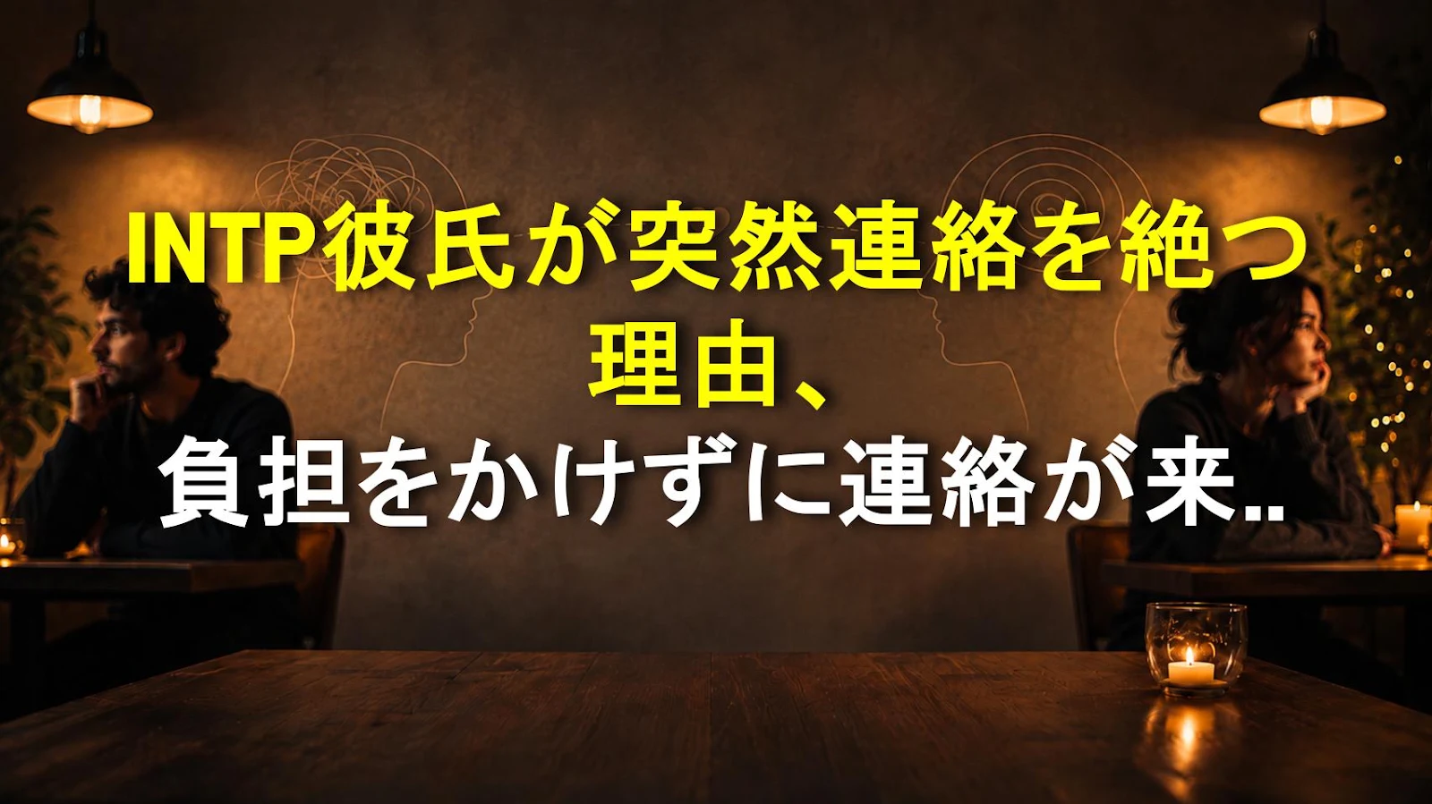 INTP彼氏が突然連絡を絶つ理由、負担をかけずに連絡が来るようにする対処法