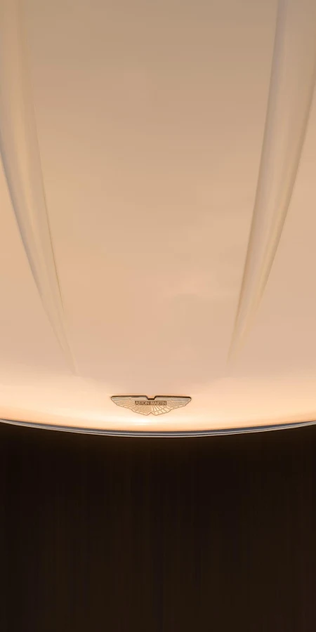 Aston Martin Sports Car Hood 4K Phone Wallpaper