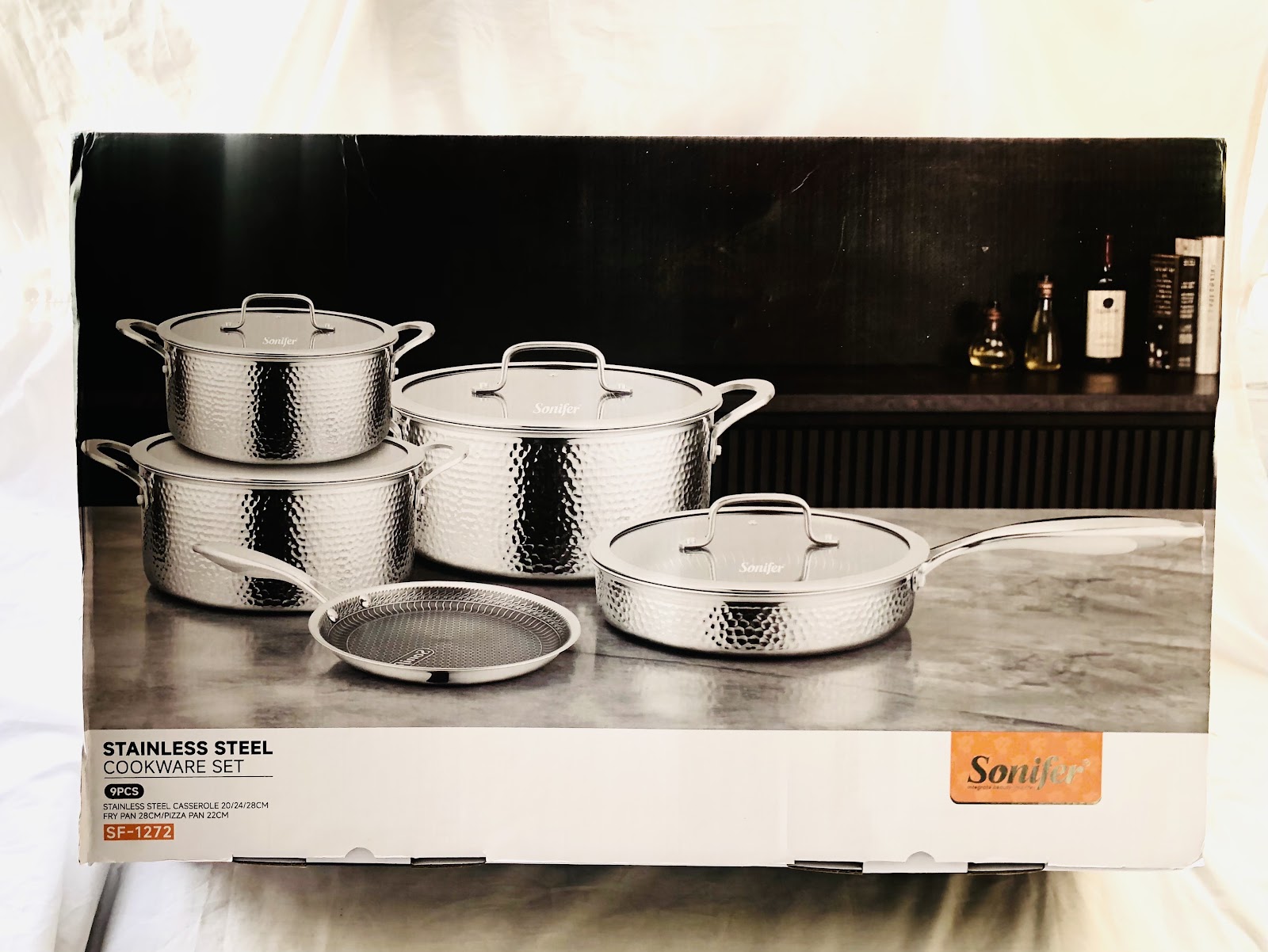 Photo 2 of 9pcs Sonifer Stainless Steel cookware set (SF-1272)