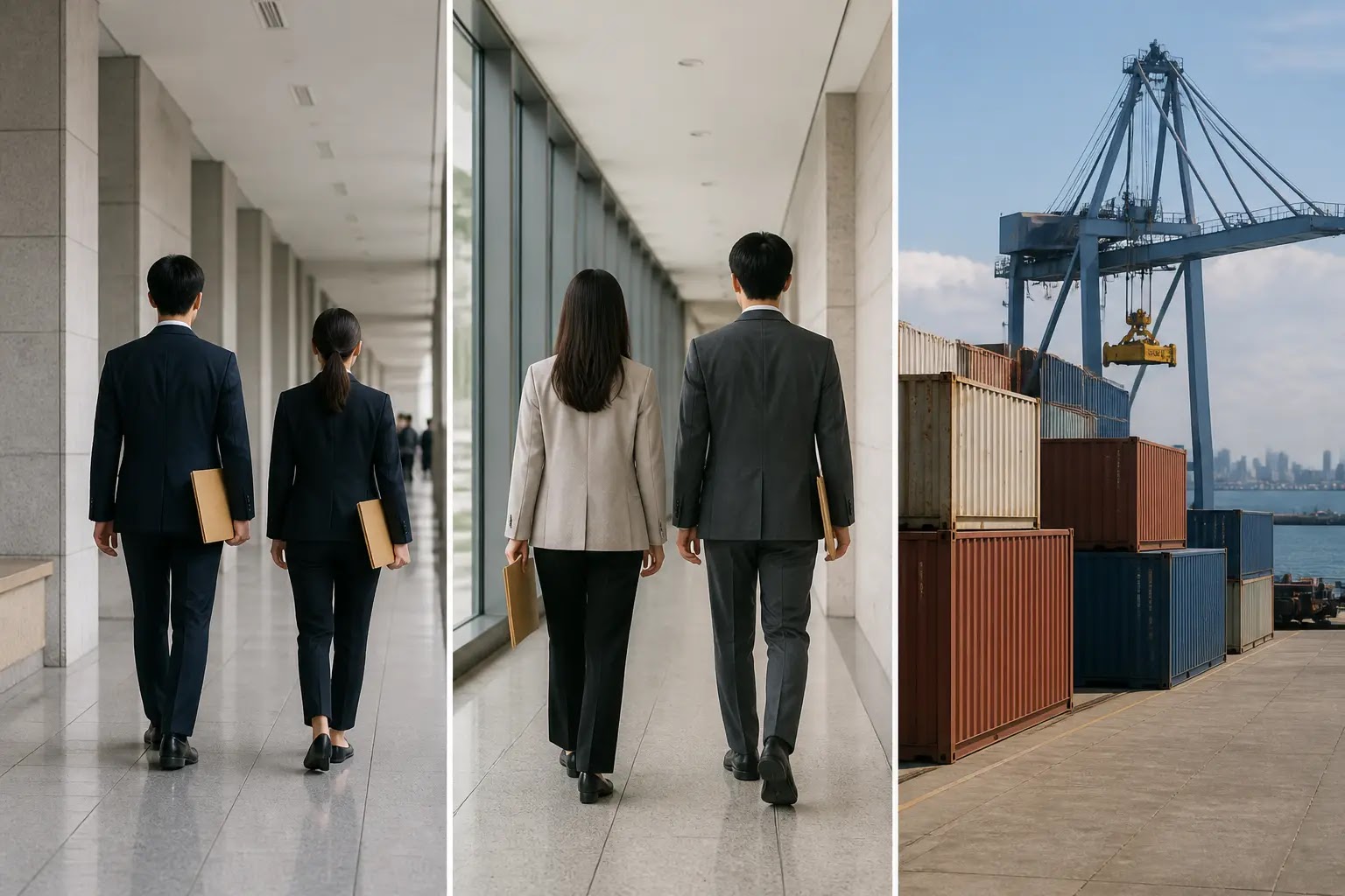 AI-generated Business Daily Brief multi-story editorial montage
