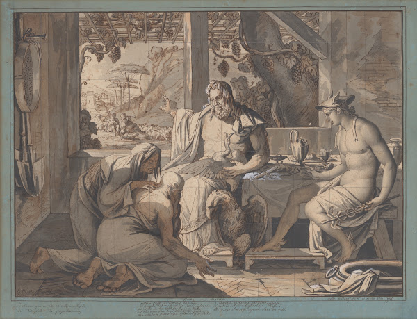 Jupiter and Mercury reveal themselves to Philemon and Baucis 1809