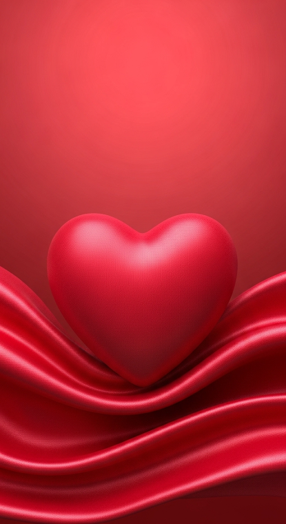 Crimson Silk Heart Levitation