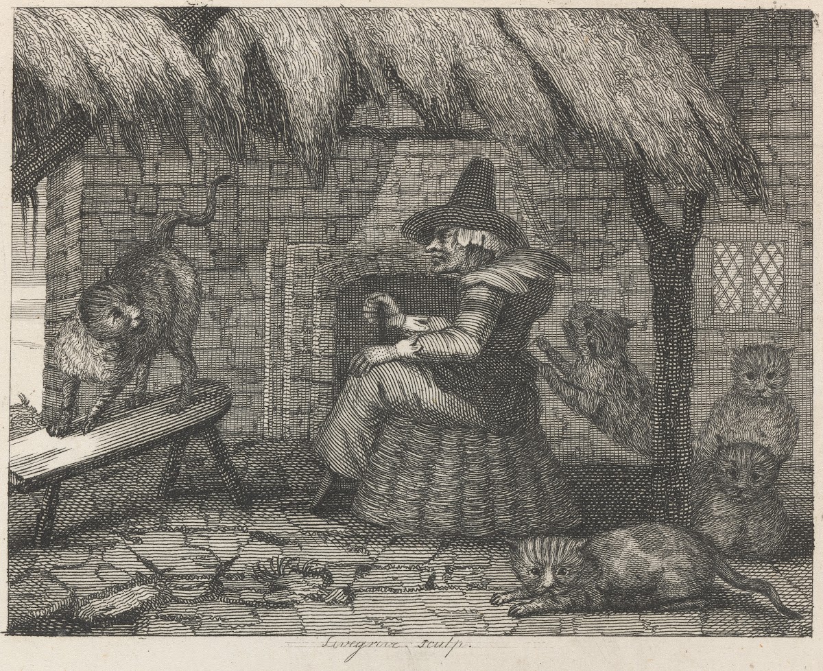 Fable XXIII The Old Woman and Her Cats 1793