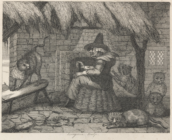 Fable XXIII The Old Woman and Her Cats 1793