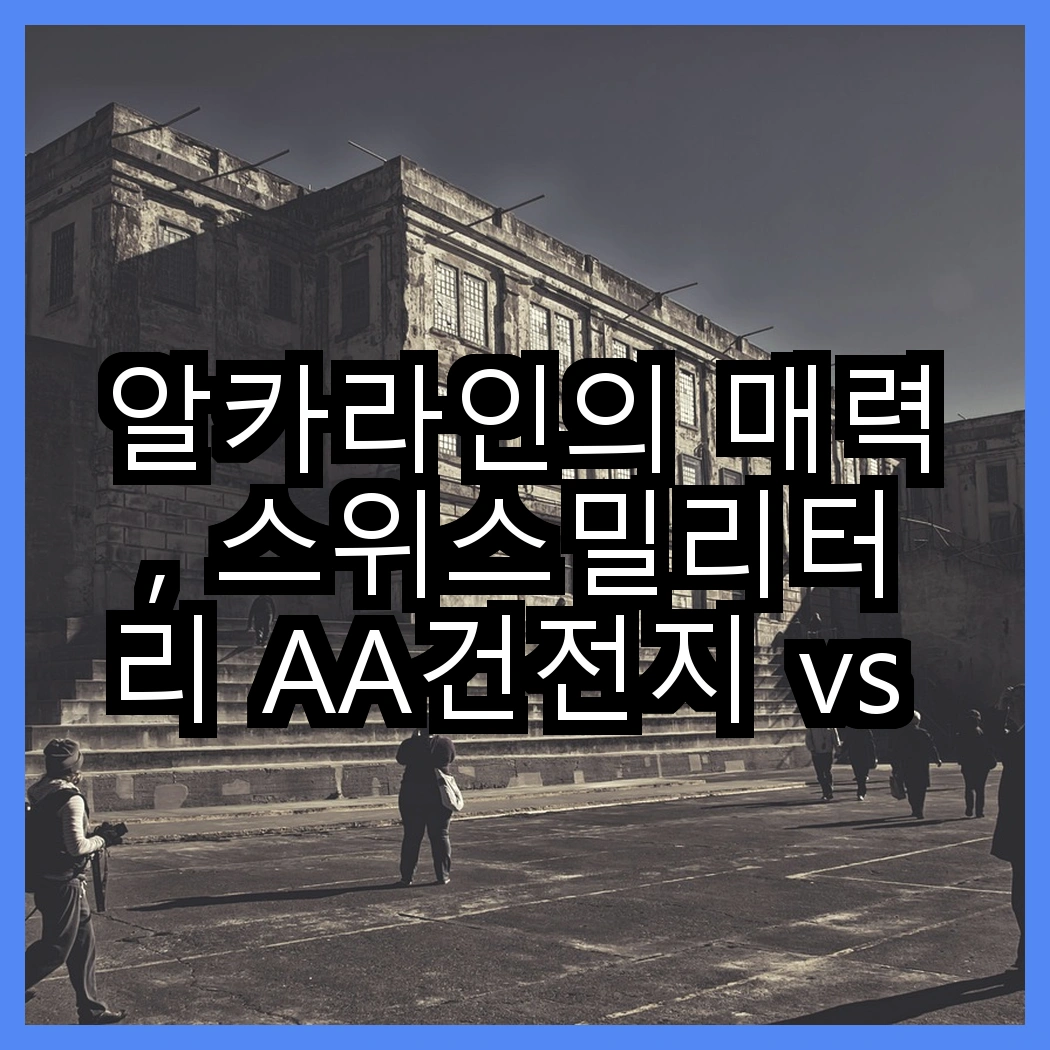 알카라인의 매력, 스위스밀리터리 AA건전지 vs 벡셀 AAA건전지, 어떤 선택이 더 현명할까? 썸네일