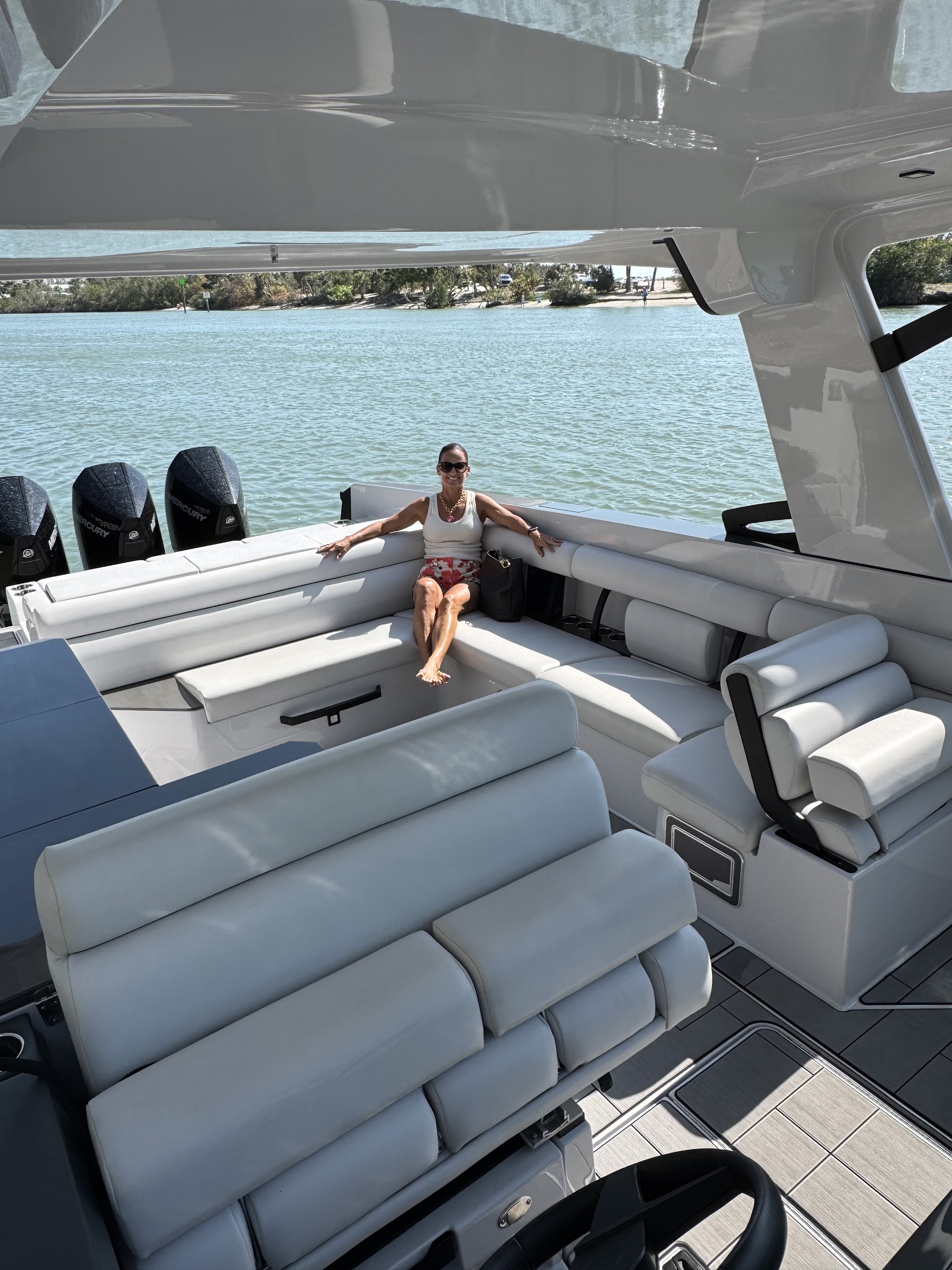 Guests enjoying time on a yacht
