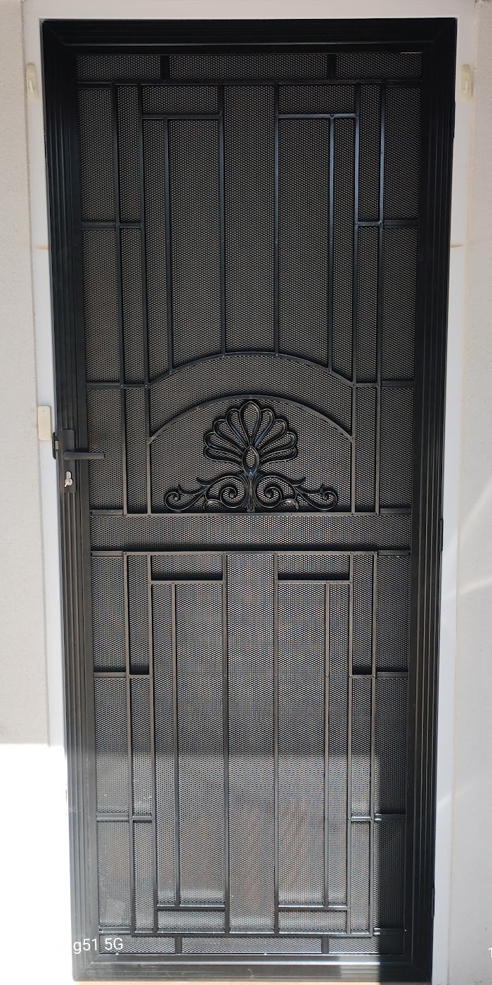 Invisi-Gard security door mesh detail