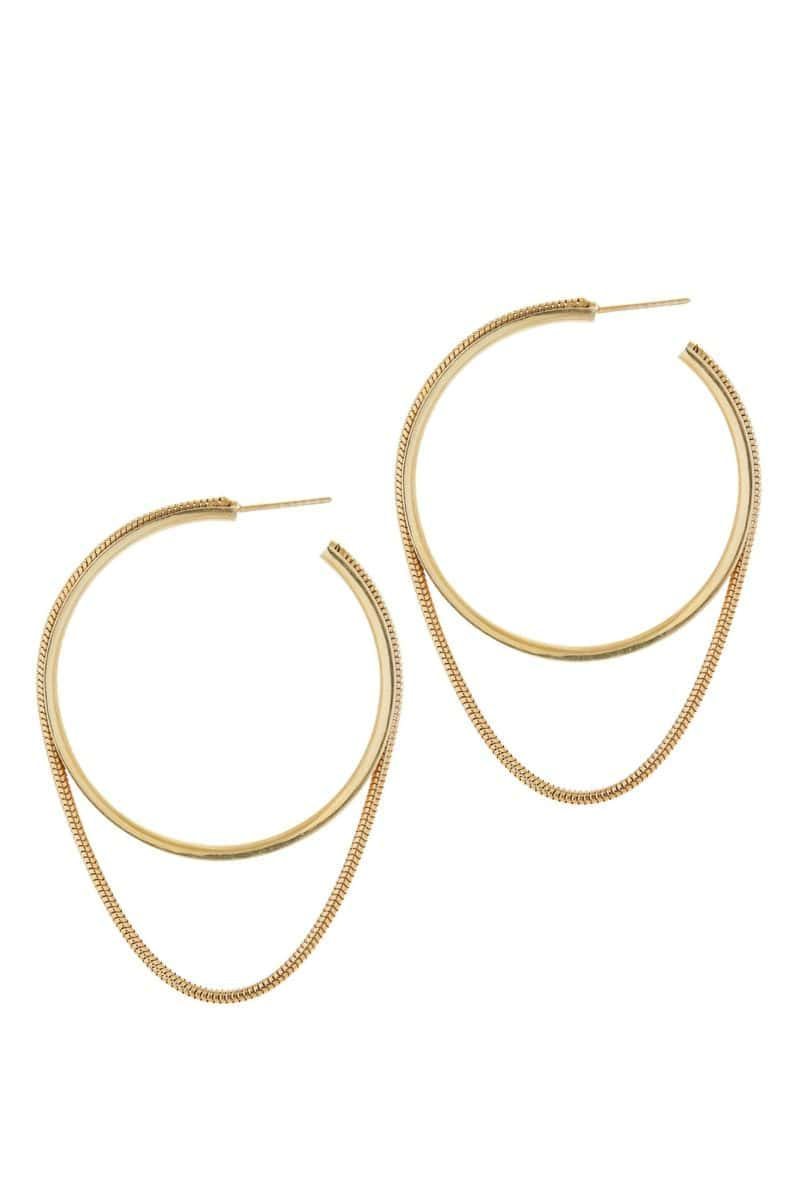 Серьги кольца Twinkler Hoops