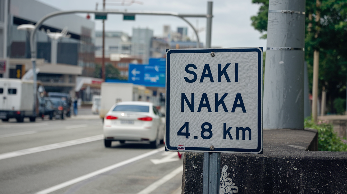 Distance and Travel Time from Saki Naka to Nariman Point