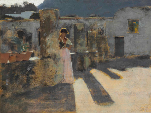 Capri Girl on a Rooftop 1878