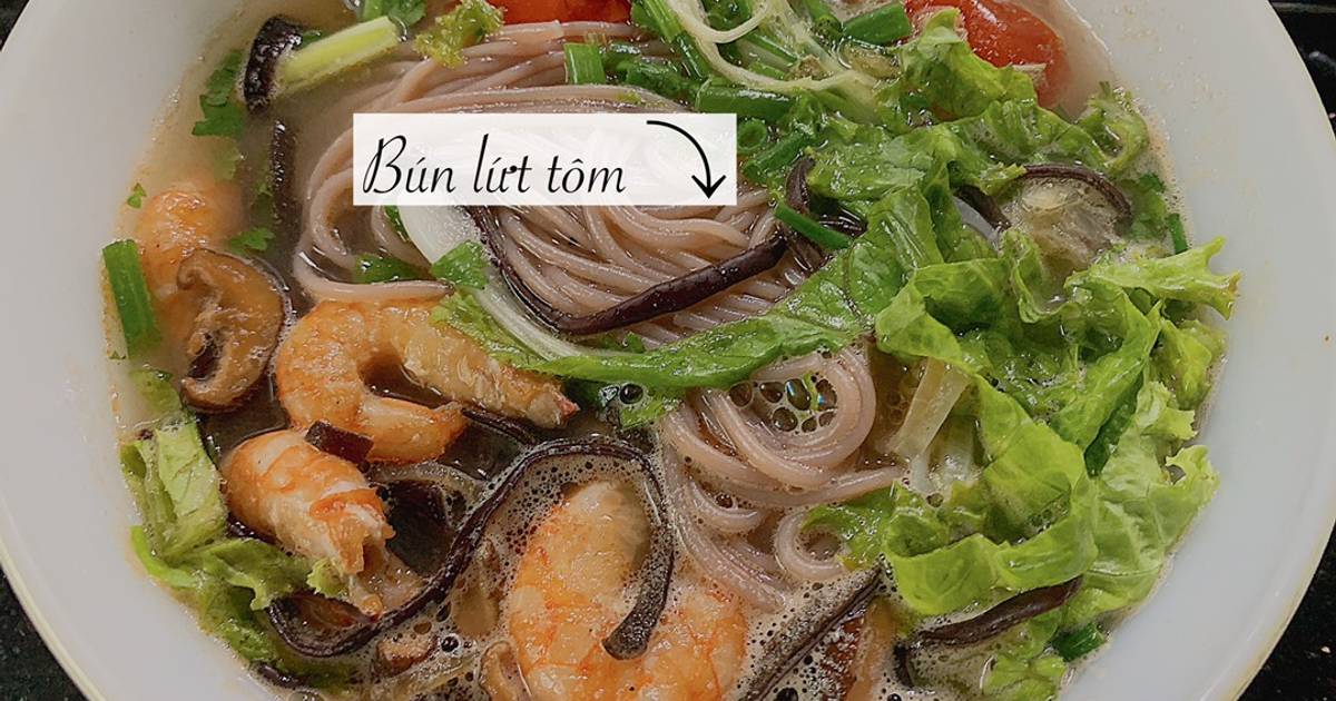 Bún gạo lứt tôm