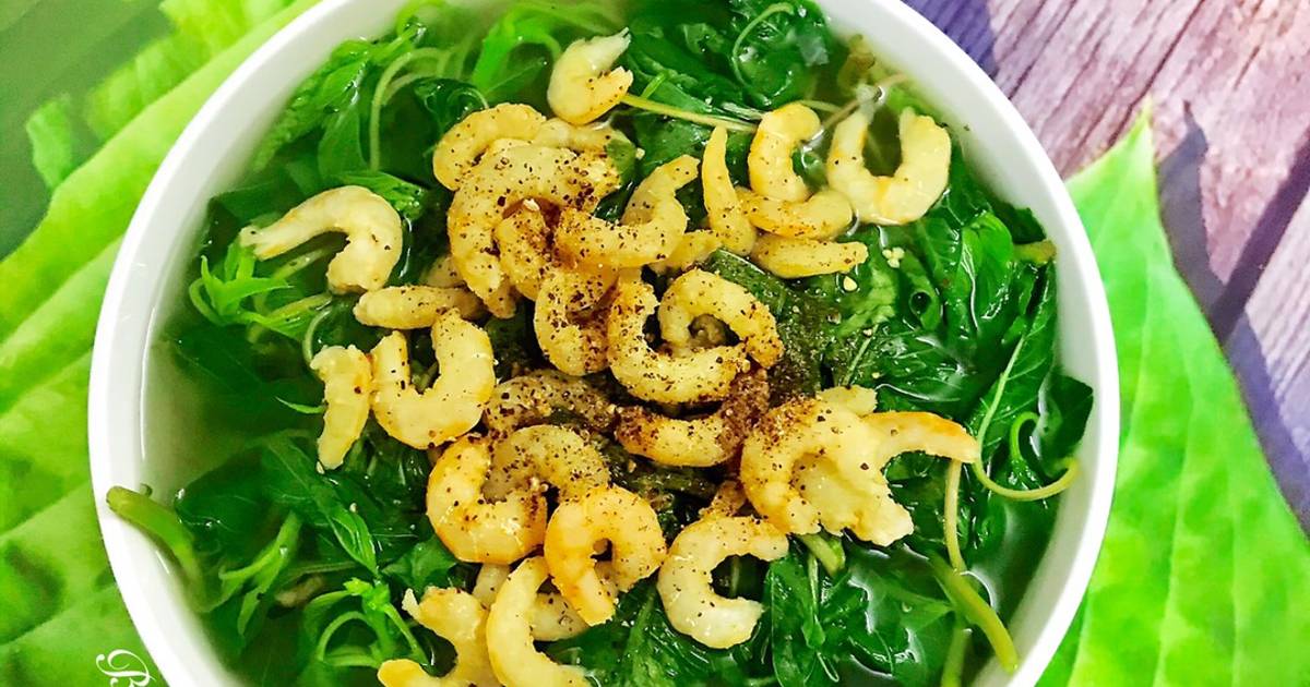 Canh Rau Dền Nấu Tôm Khô