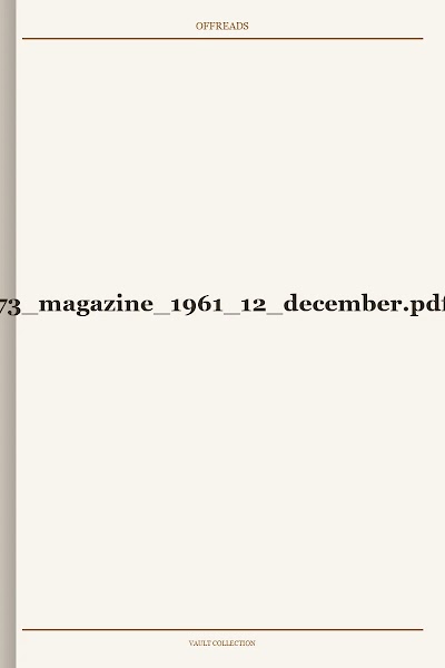 73 magazine 1961 12 december
