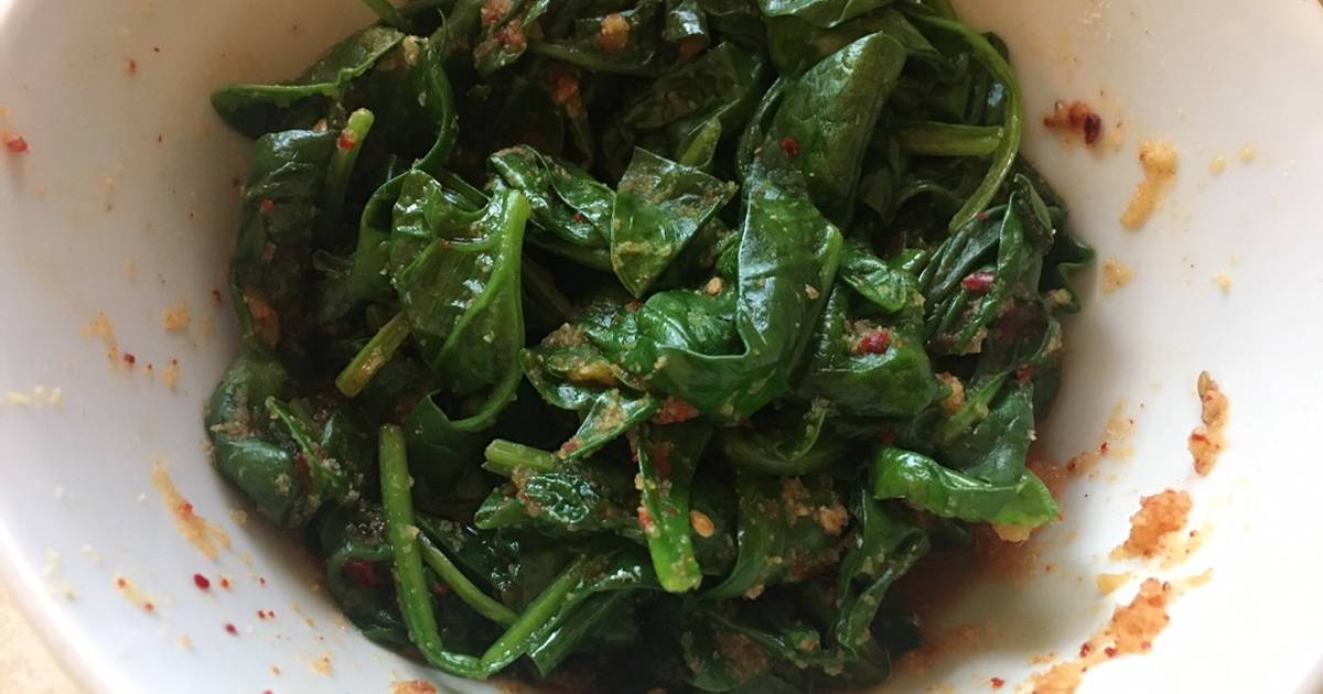 Rau bina ngâm sốt