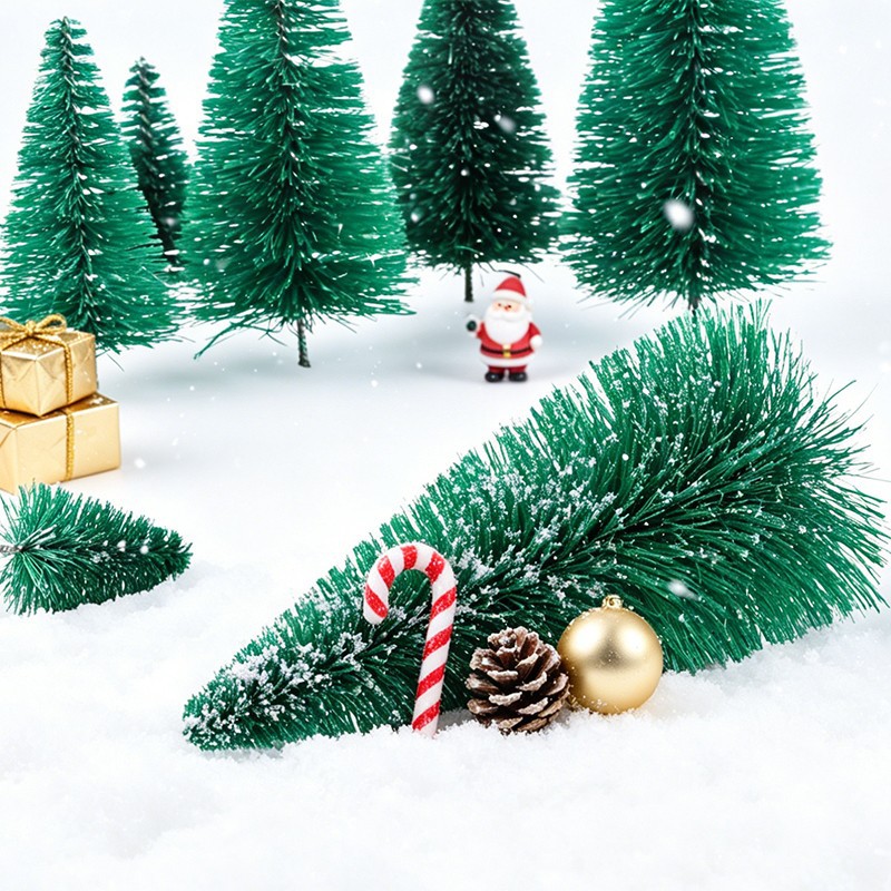 Miniature Christmas Tree with Snow Look