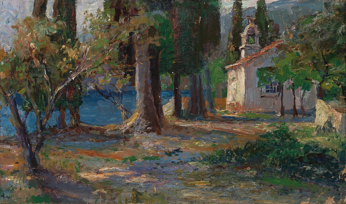 A Small Church by the Sea near Lovran south of Opatija