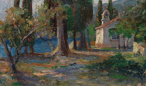 A Small Church by the Sea near Lovran south of Opatija
