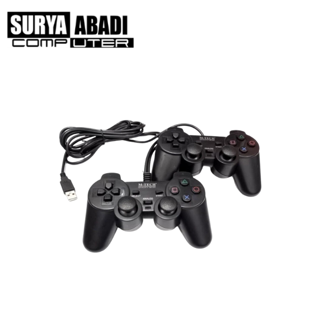 GAMEPAD DOUBLE HITAM
