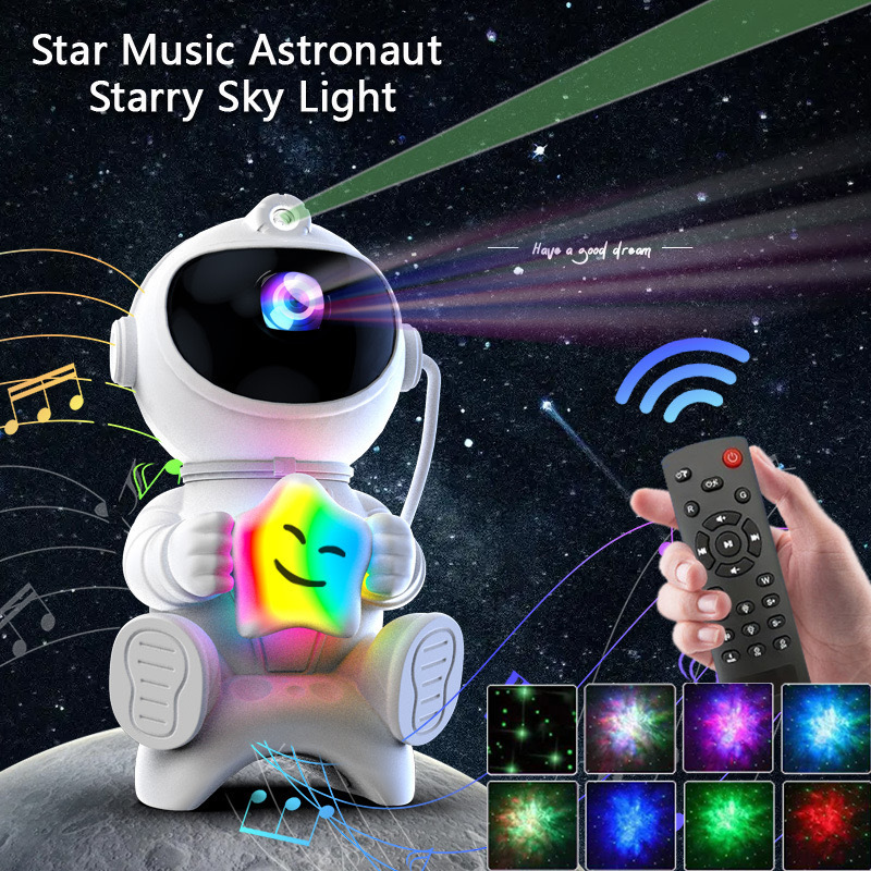 Astronaut-Stimmungslicht mit Sternenhimmel-Projektion