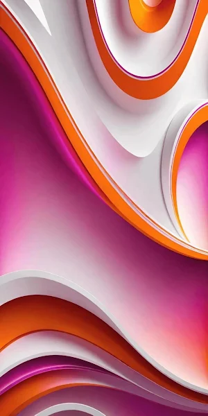 Abstract, 3D Rendering, Curves, Gradient Full HD iPhone Wallpaper Background