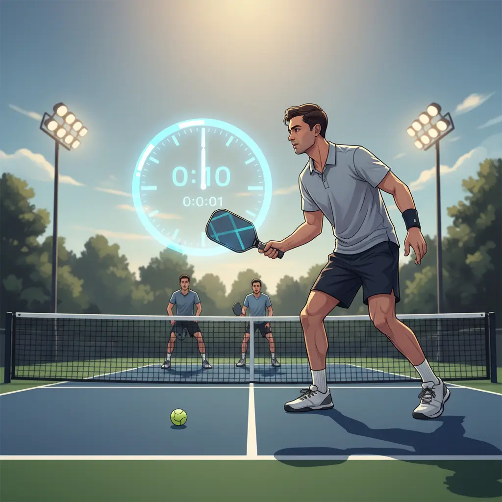 Apa yang dimaksud dengan aturan 10 detik pada pertandingan pickleball