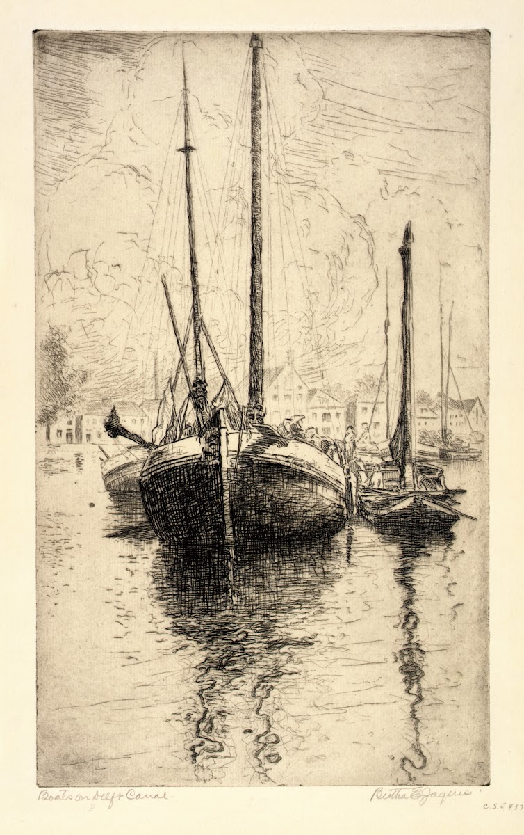Boats on Delft Canal