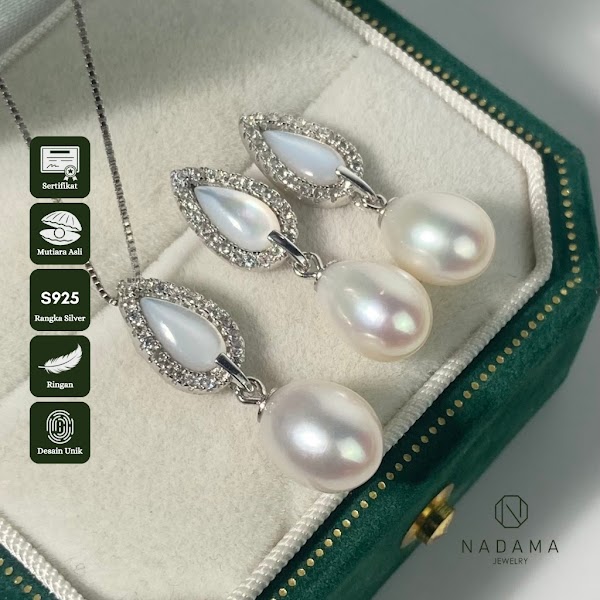 Aurelia Set Perhiasan Mutiara Air Tawar