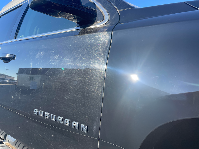 Contrasting paint finish on a vehicle door