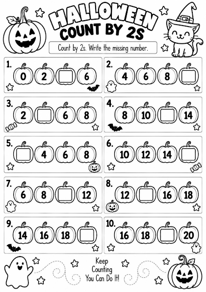 HALLOWEEN COUNT BY 2S